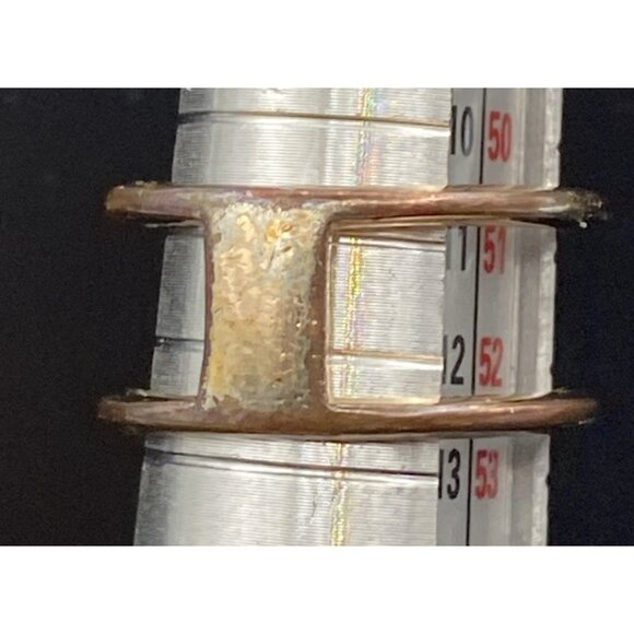 Kendra Scott Elyse Ring Rose Gold Plated Drusy Cage Split Shank Size 6 LOOK READ - Picture 12 of 16